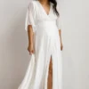 Soi Lilly Wrap Maxi Dress | Off White Dresses