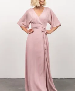 Soi Lilly Wrap Maxi Dress | Pink