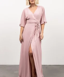 Soi Lilly Wrap Maxi Dress | Pink