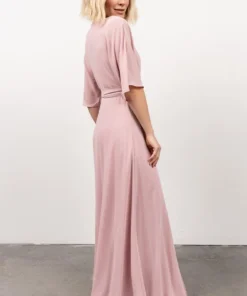 Soi Lilly Wrap Maxi Dress | Pink