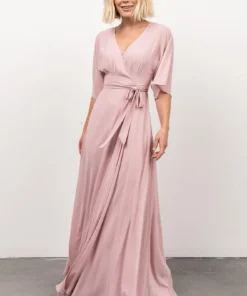 Soi Lilly Wrap Maxi Dress | Pink