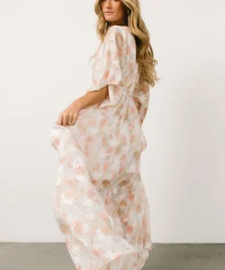 BB Custom Luca Jacquard Kimono Maxi Dress | Pastel Floral Dresses 18 BB Custom Luca Jacquard Kimono Maxi Dress | Pastel Floral Dresses
