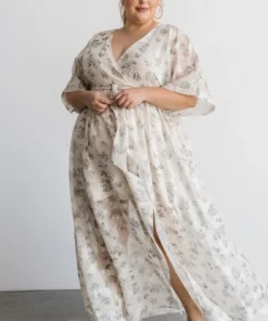 BB Custom Dresses Luca Jacquard Kimono Maxi Dress | Sage 31 BB Custom Dresses Luca Jacquard Kimono Maxi Dress | Sage