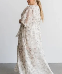 BB Custom Dresses Luca Jacquard Kimono Maxi Dress | Sage 32 BB Custom Dresses Luca Jacquard Kimono Maxi Dress | Sage