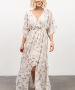 BB Custom Dresses Luca Jacquard Kimono Maxi Dress | Sage 22 BB Custom Dresses Luca Jacquard Kimono Maxi Dress | Sage