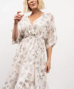 BB Custom Dresses Luca Jacquard Kimono Maxi Dress | Sage 20 BB Custom Dresses Luca Jacquard Kimono Maxi Dress | Sage