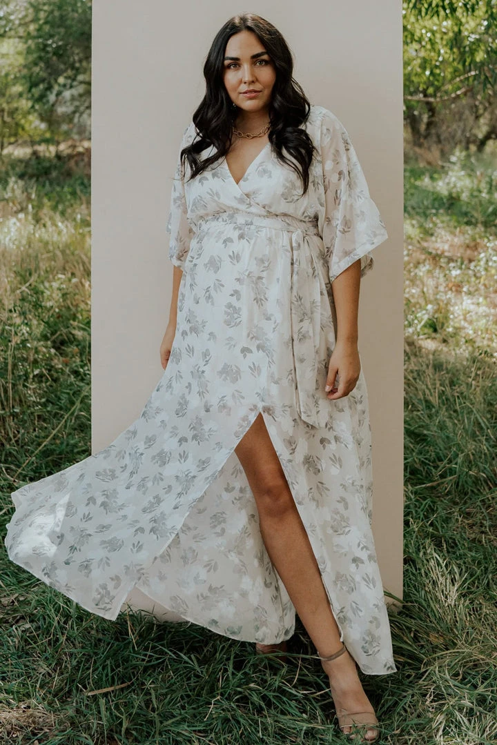 BB Custom Dresses Luca Jacquard Kimono Maxi Dress | Sage 1 BB Custom Dresses Luca Jacquard Kimono Maxi Dress | Sage