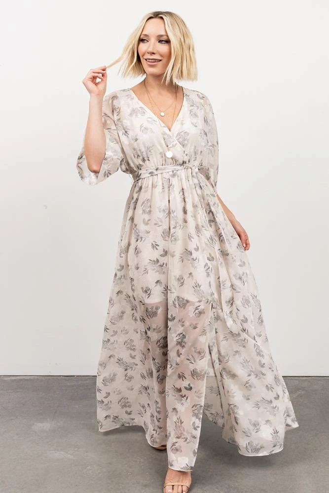 BB Custom Dresses Luca Jacquard Kimono Maxi Dress | Sage 11 BB Custom Dresses Luca Jacquard Kimono Maxi Dress | Sage