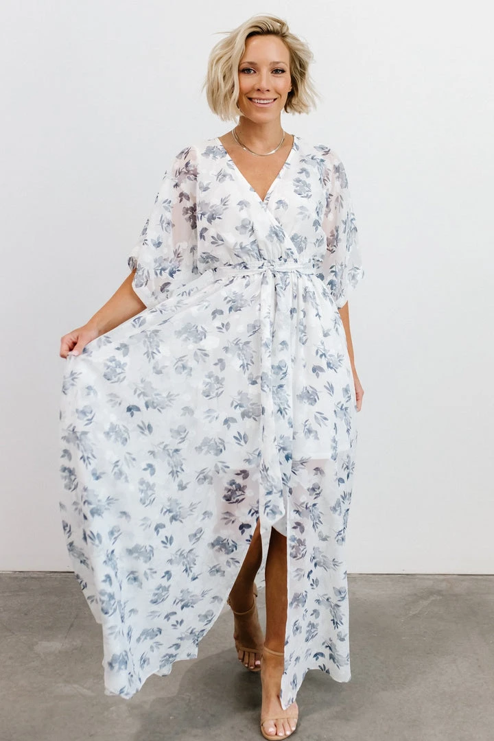 BB Custom Luca Jacquard Kimono Maxi Dress | Slate Blue Dresses 15 BB Custom Luca Jacquard Kimono Maxi Dress | Slate Blue Dresses
