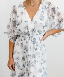 BB Custom Luca Jacquard Kimono Maxi Dress | Slate Blue Dresses 21 BB Custom Luca Jacquard Kimono Maxi Dress | Slate Blue Dresses