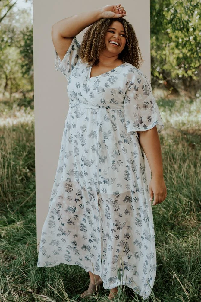 BB Custom Luca Jacquard Kimono Maxi Dress | Slate Blue Dresses 2 BB Custom Luca Jacquard Kimono Maxi Dress | Slate Blue Dresses