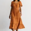 POL Dresses Lumi Tiered Maxi Dress | Nutmeg
