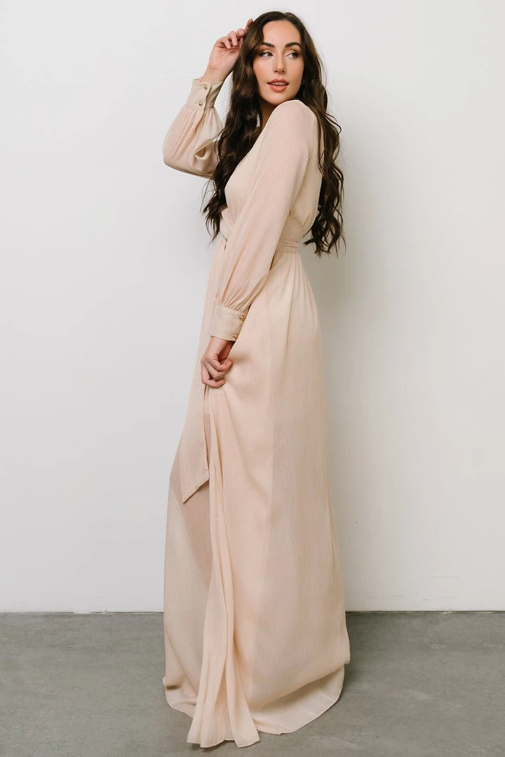 RR Dresses Luna Sparkle Maxi Dress | Champagne 6 RR Dresses Luna Sparkle Maxi Dress | Champagne