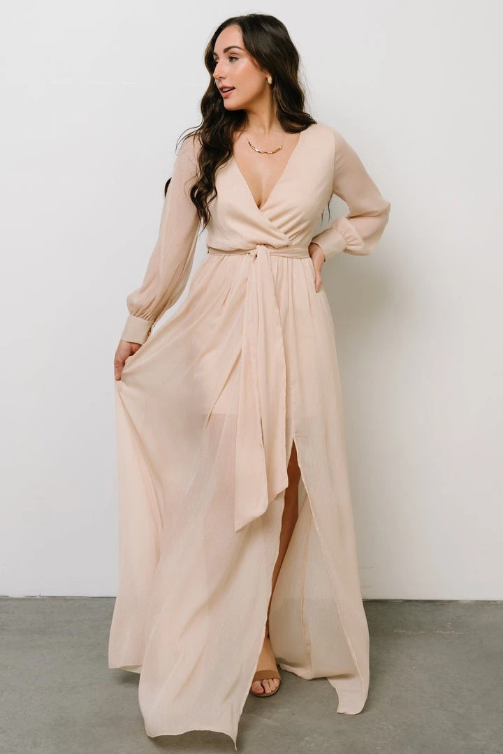 RR Dresses Luna Sparkle Maxi Dress | Champagne 7 RR Dresses Luna Sparkle Maxi Dress | Champagne