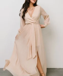 RR Dresses Luna Sparkle Maxi Dress | Champagne 16 RR Dresses Luna Sparkle Maxi Dress | Champagne