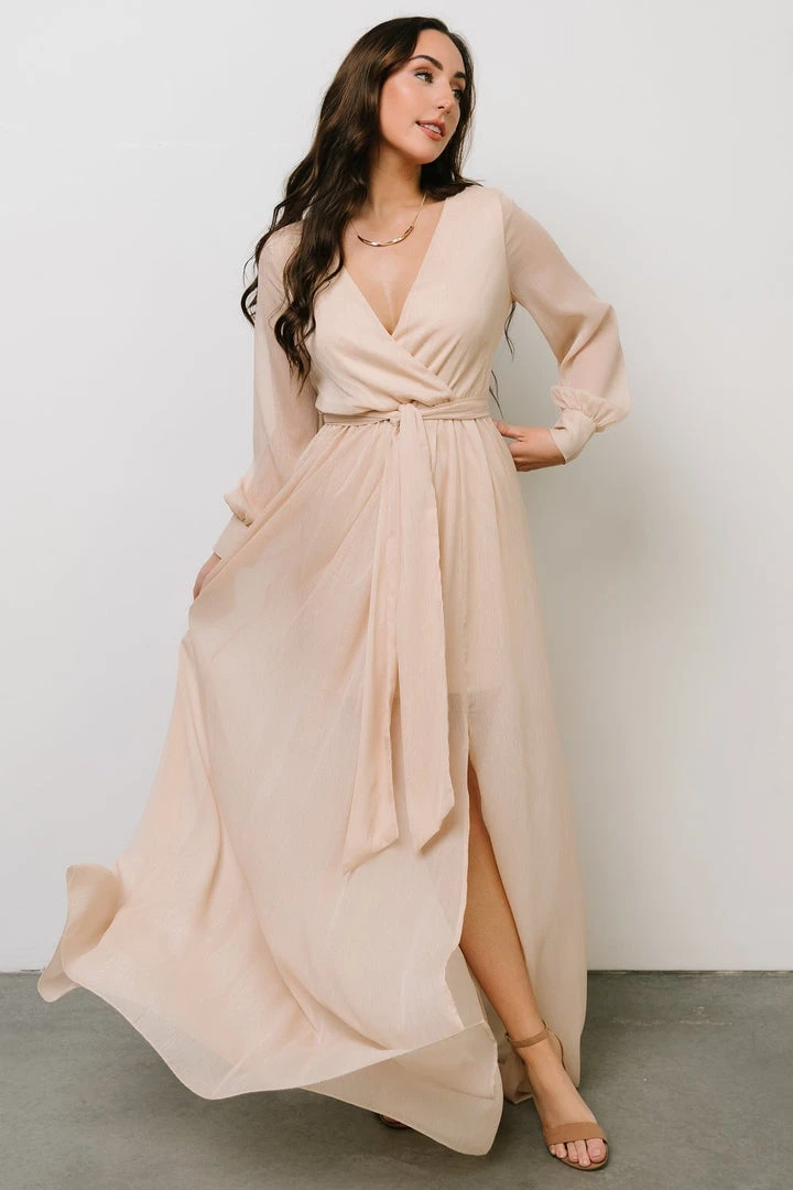 RR Dresses Luna Sparkle Maxi Dress | Champagne 8 RR Dresses Luna Sparkle Maxi Dress | Champagne