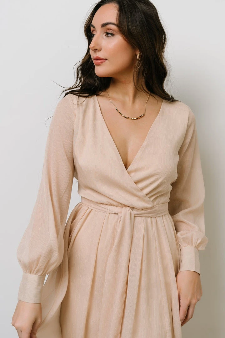 RR Dresses Luna Sparkle Maxi Dress | Champagne 3 RR Dresses Luna Sparkle Maxi Dress | Champagne