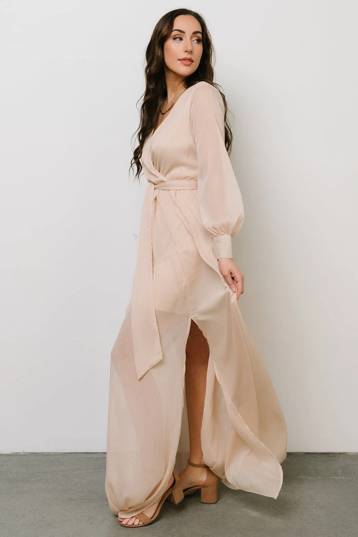 RR Dresses Luna Sparkle Maxi Dress | Champagne 9 RR Dresses Luna Sparkle Maxi Dress | Champagne