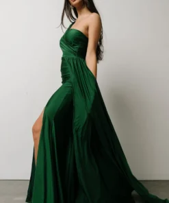 RR Dresses Lux One Shoulder Gown | Green 17 RR Dresses Lux One Shoulder Gown | Green