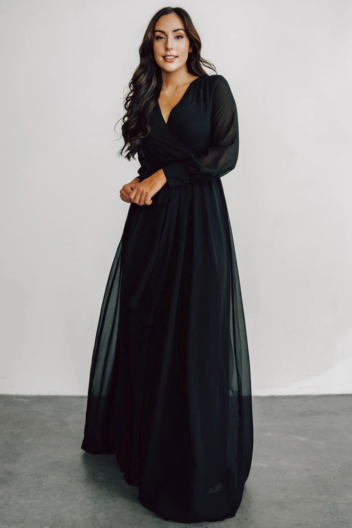 RR Lydia Maxi Dress | Black 7 RR Lydia Maxi Dress | Black