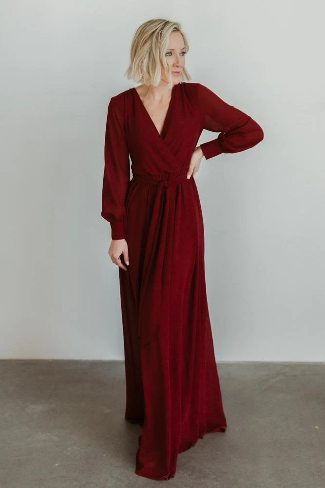RR Lydia Maxi Dress | Burgundy 9 RR Lydia Maxi Dress | Burgundy