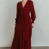 RR Lydia Maxi Dress | Burgundy