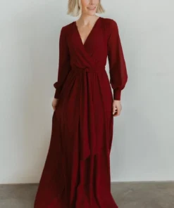 RR Lydia Maxi Dress | Burgundy