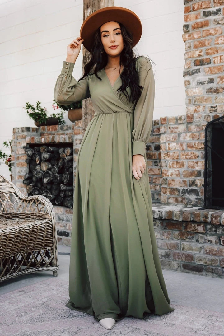 RR Lydia Maxi Dress | Dusty Olive Dresses 1 RR Lydia Maxi Dress | Dusty Olive Dresses