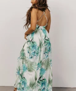 RR Dresses Lyla V Neck Maxi Dress | Green Multi Print 7 RR Dresses Lyla V Neck Maxi Dress | Green Multi Print