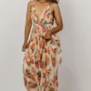 RR Lyla V Neck Maxi Dress | Tropical Floral Dresses
