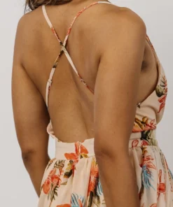 RR Lyla V Neck Maxi Dress | Tropical Floral Dresses