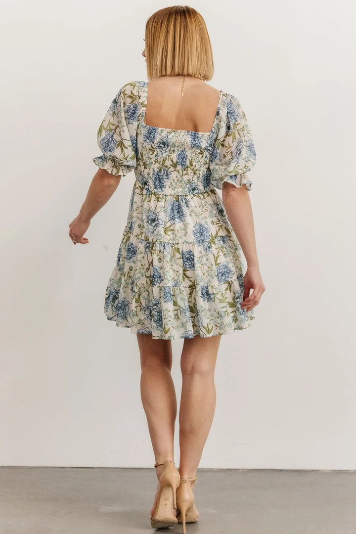 FT Dresses Mackenzie Short Dress | Blue Floral 6 FT Dresses Mackenzie Short Dress | Blue Floral