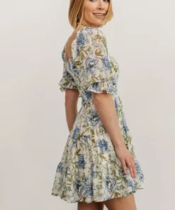 FT Dresses Mackenzie Short Dress | Blue Floral 16 FT Dresses Mackenzie Short Dress | Blue Floral