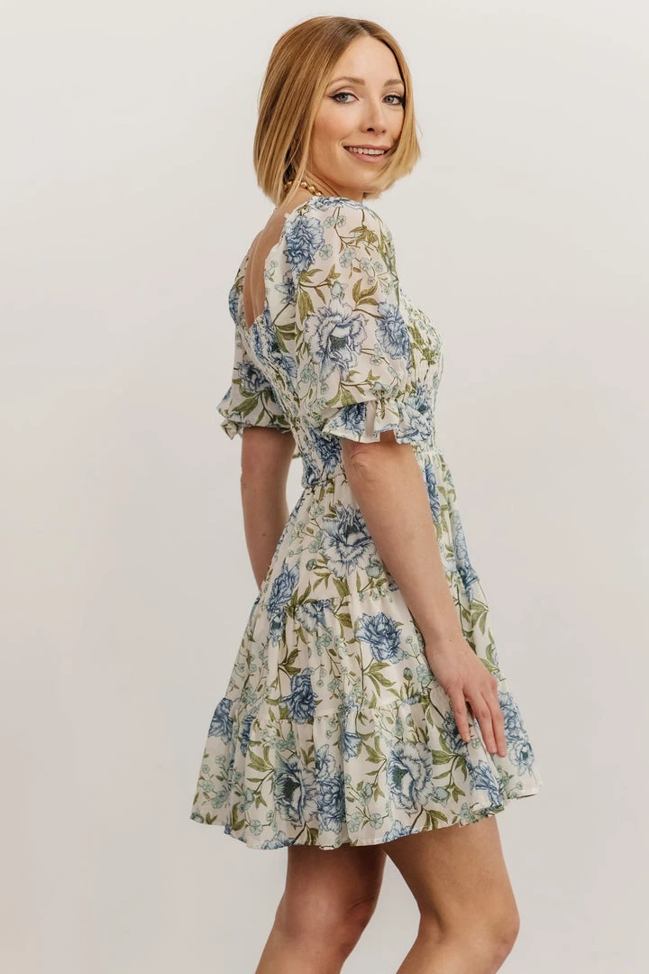 FT Dresses Mackenzie Short Dress | Blue Floral 7 FT Dresses Mackenzie Short Dress | Blue Floral