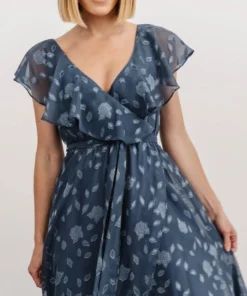 BB Custom Dresses Marion Jacquard Ruffle Maxi Dress | Pacific Blue 19 BB Custom Dresses Marion Jacquard Ruffle Maxi Dress | Pacific Blue