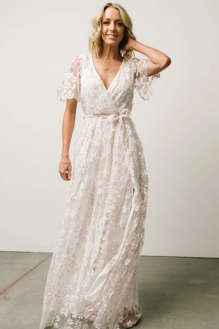 BB Custom Marseille Embossed Maxi Dress | Cherry Blossom Dresses 1 BB Custom Marseille Embossed Maxi Dress | Cherry Blossom Dresses