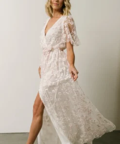 BB Custom Marseille Embossed Maxi Dress | Cherry Blossom Dresses