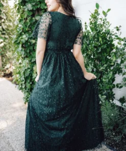 BB Custom Marseille Embossed Maxi Dress | Green 17 BB Custom Marseille Embossed Maxi Dress | Green