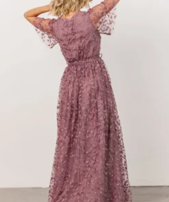 BB Custom Dresses Marseille Embossed Maxi Dress | Lavender 9 BB Custom Dresses Marseille Embossed Maxi Dress | Lavender