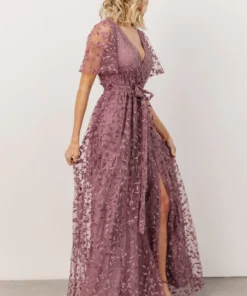 BB Custom Dresses Marseille Embossed Maxi Dress | Lavender 8 BB Custom Dresses Marseille Embossed Maxi Dress | Lavender