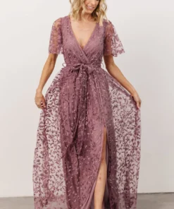 BB Custom Dresses Marseille Embossed Maxi Dress | Lavender 11 BB Custom Dresses Marseille Embossed Maxi Dress | Lavender