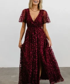 BB Custom Marseille Embossed Maxi Dress | Mulberry Dresses