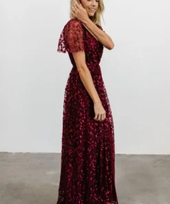 BB Custom Marseille Embossed Maxi Dress | Mulberry Dresses