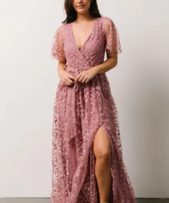 BB Custom Marseille Embossed Maxi Dress | Orchid Dresses