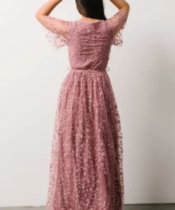 BB Custom Marseille Embossed Maxi Dress | Orchid Dresses