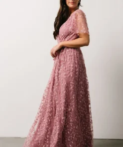 BB Custom Marseille Embossed Maxi Dress | Orchid Dresses