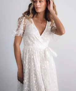 BB Custom Marseille Embossed Maxi Dress | White Dresses