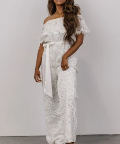 RR Maryn Lace Jumpsuit | Off White