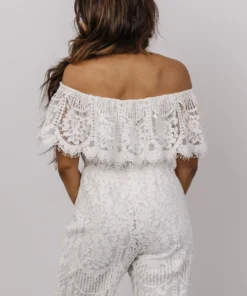 RR Maryn Lace Jumpsuit | Off White