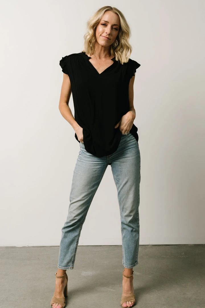 KA Mason Top | Black Tops 1 KA Mason Top | Black Tops